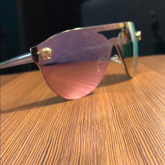 Versace Accessories - VERSACE shield sunglasses in pink NWT
